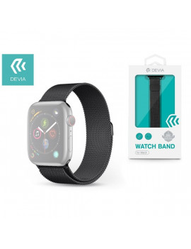 Devia ST325083 Apple Watch fekete fém óraszíj