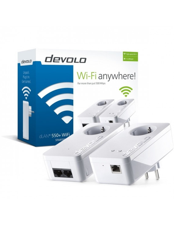 Devolo dLAN 550+ WiFi Powerline Starter Kit