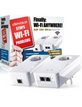 Devolo D 9396 dLAN 1200+ WiFi ac Starter Kit Powerline