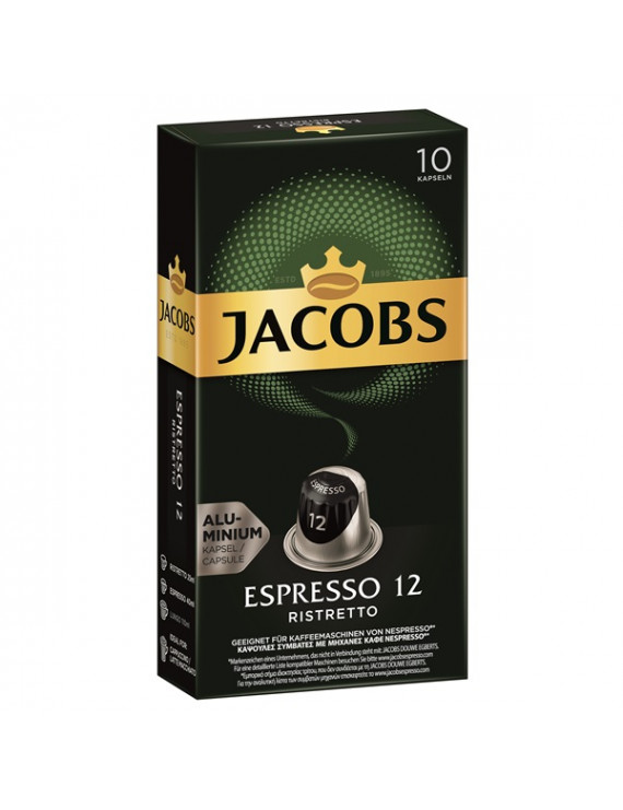 Douwe Egberts Jacobs Espresso Ristretto Nespresso kompatibilis 10 db kávékapszula