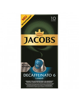 Douwe Egberts Jacobs Lungo Decaffeinato koffeinmentes 10 db kávékapszula