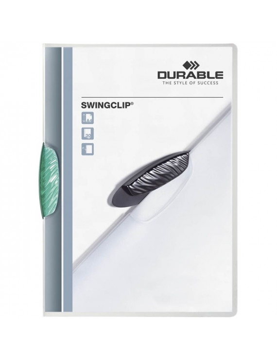 Durable Swingclip A4 30lapos sötét zöld clip-mappa