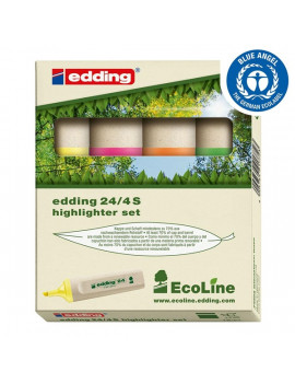Edding 24 Ecoline 4db-os vegyes színű szövegkiemelő