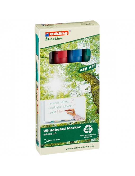 Edding 28 Ecoline 4db-os vegyes színű táblamarker készlet