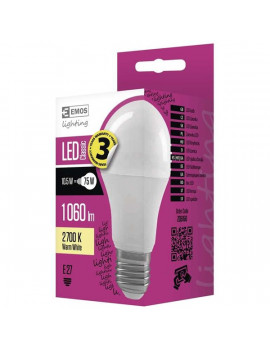 Emos ZQ5150 CLASSIC A60 10,5W E27 1060 lumen meleg fehér LED izzó