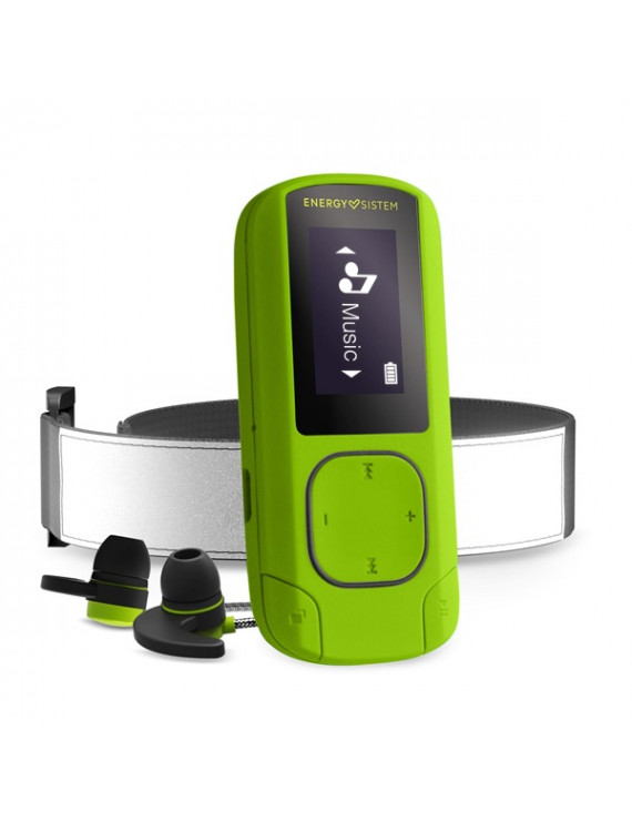 Energy Sistem EN 447244 Clip Sport Bluetooth-os 16GB zöld MP3 lejátszó