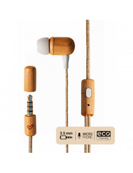 Energy Sistem EN 450428 Eco Cherry Wood mikrofonos fülhallgató