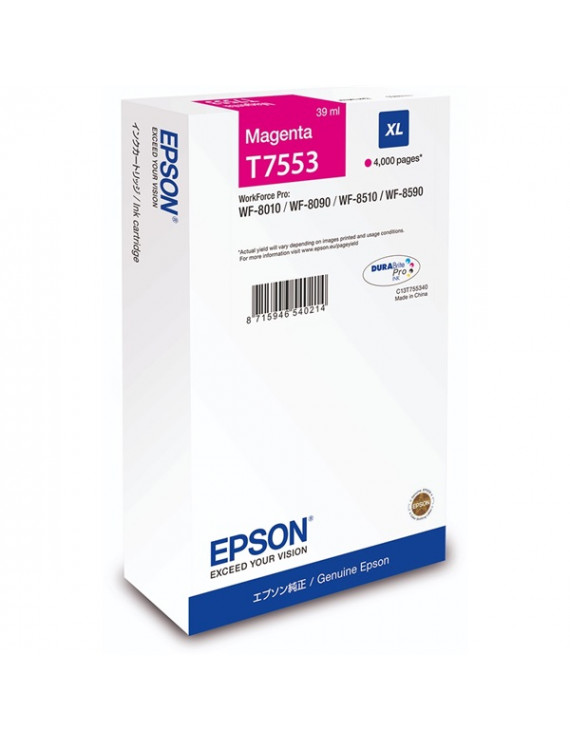 Epson T7553 4K XL magenta tintapatron