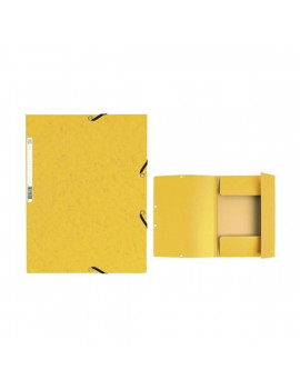 Exacompta A4 karton sárga gumis mappa