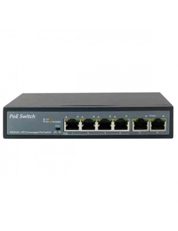 FUTURA PoE-4P/2 Uplink + 4 PoE portos switch
