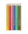 Faber-Castell Grip 2001 Jumbo 110912 12db-os színes ceruza + hegyező