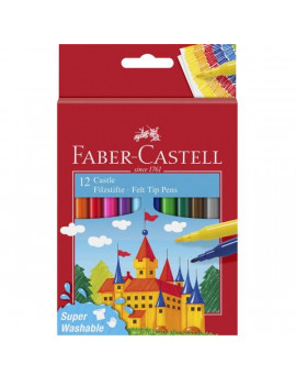 Faber-Castell kastélyos 554201 12db-os vegyes filctoll készlet