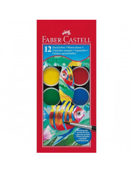 Faber-Castell 30mm 12 színű vízfesték készlet