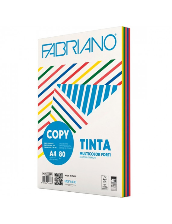 Fabriano Multicolor A4 80g intenzív színes másolópapír