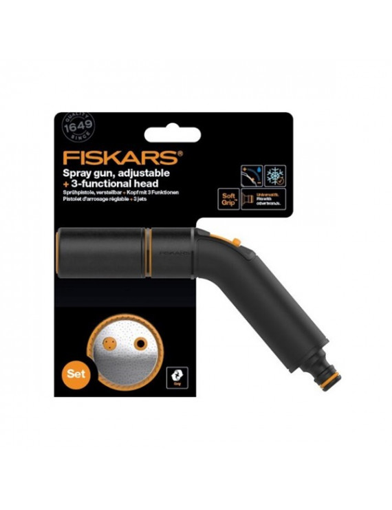 Fiskars 1056493 Comfort 3 funkciós állítható locsolófej szett