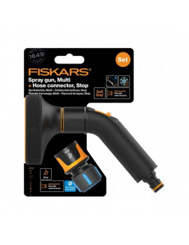 Fiskars 1057609 Comfort CF 13-15mm tömlőcsatlakozóval multi locsolópisztoly szett