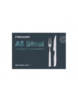 Fiskars All Steel Steak 12 db-os evőeszköz készlet