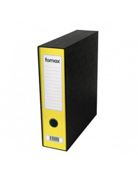 Fornax Prestige A4 tokos 8cm sárga iratrendező