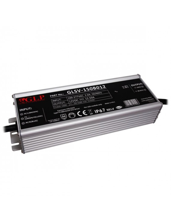 GLP GLSV-150B012 12V/12.5A 150W IP67 LED tápegység
