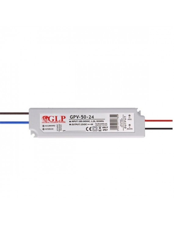GLP GPV-50-24 48W 24V 2A IP67 LED tápegység
