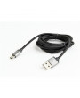 Gembird 1,8m USB Type-C 2.0 apa - USB 2.0 A apa fonott fekete kábel