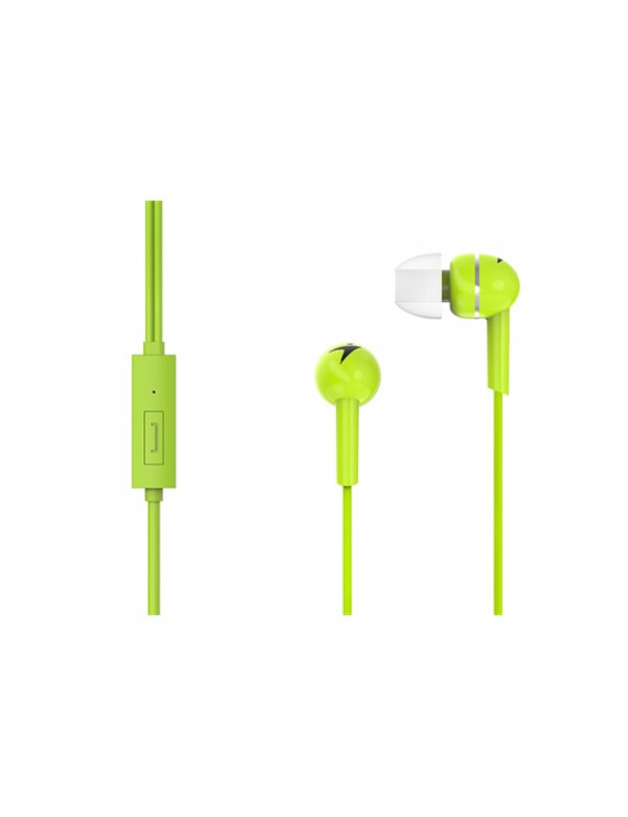 Genius HS-M300 mikrofonos zöld fülhallgató