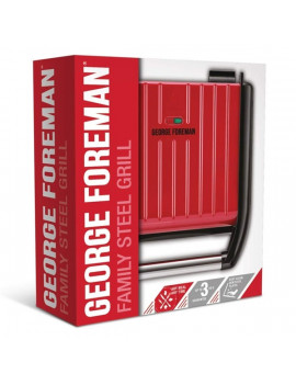 George Foreman 25040-56 Steel családi piros kontakt grill