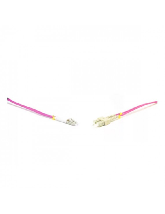 Gigalight Duplex optikai patch kábel 2xSC + 2xLC csatlakozóval, 50/125 OM4 LSZH, 10 m