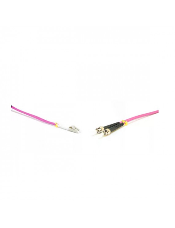 Gigalight Duplex optikai patch kábel 2xST/UPC + 2xLC/UPC csatlakozóval, 50/125 OM4 LSZH, 5 m