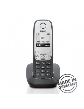 Gigaset A415 hívóazonosítós kihangosítható fekete/ezüst dect telefon