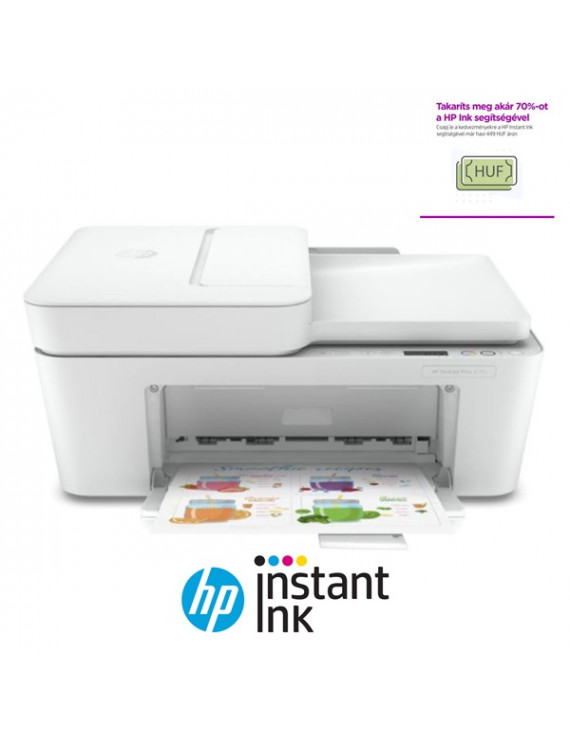 HP DeskJet Plus 4120E tintasugaras multifunkciós Instant Ink ready nyomtató