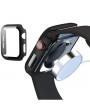 Haffner FN0283 Defense 360 Apple Watch 7 (41mm) fekete védőtok edzett üveggel