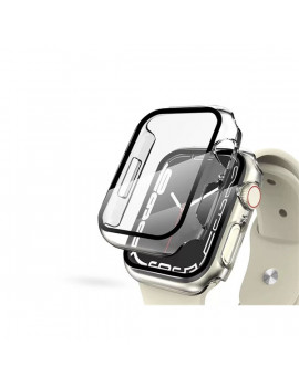 Haffner FN0287 Defense 360 Apple Watch 7 (41mm) átlátszó védőtok edzett üveggel