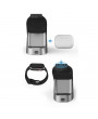 Haffner FN0340 15W Tech-Protect H18 3in1 Wireless Charger szürke Qi vezeték nélküli töltő állomás