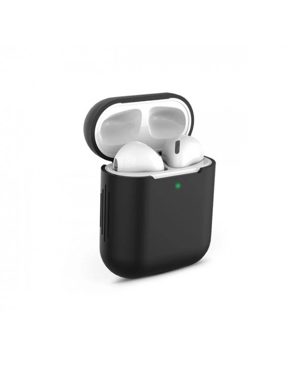 Haffner FN0376 Apple AirPods fekete szilikon védőtok