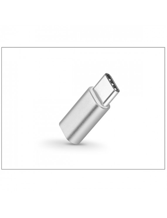 Haffner PT-4054 Type-C - Micro USB ezüst adapter