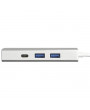 Hama 135758 ezüst USB 3.1 Type-C HUB (2x USB, 1x USB TYPE-C, 3,5MM JACK)