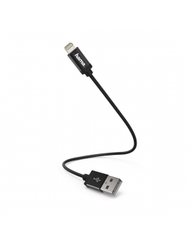 Hama 178280 20cm Lightning > USB-A fekete adatkábel
