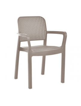 Hecht Samana beige műanyag kerti szék