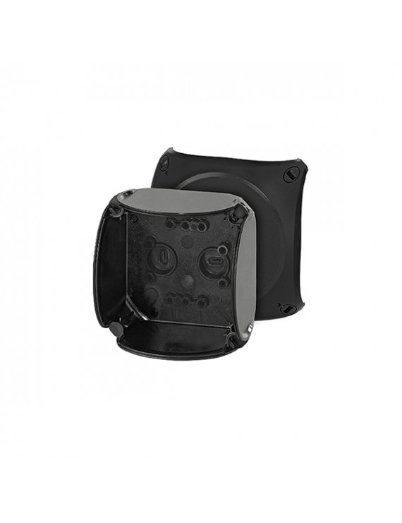 Hensel EB 02 B sima oldalfalakkal fekete üres tokozat