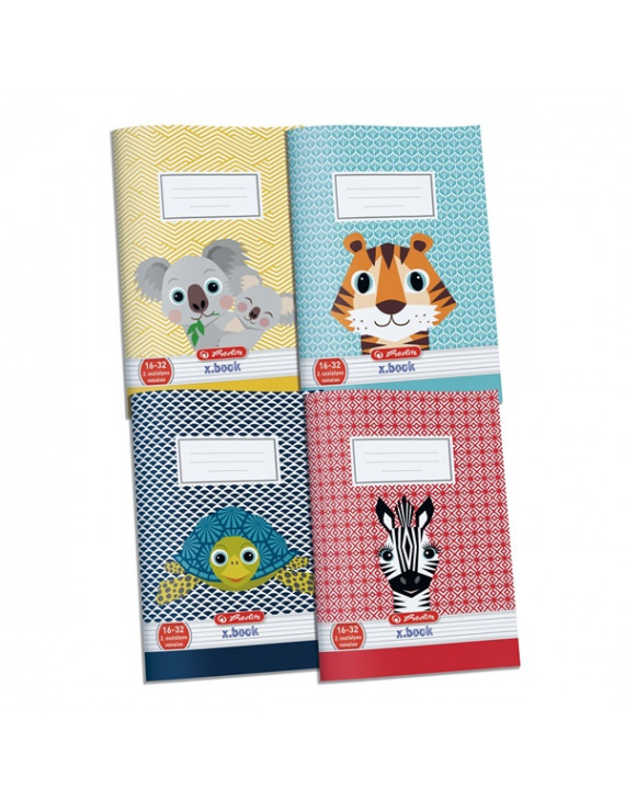 Herlitz Cute Animals A5 16-32 2. osztályos vonalas füzet