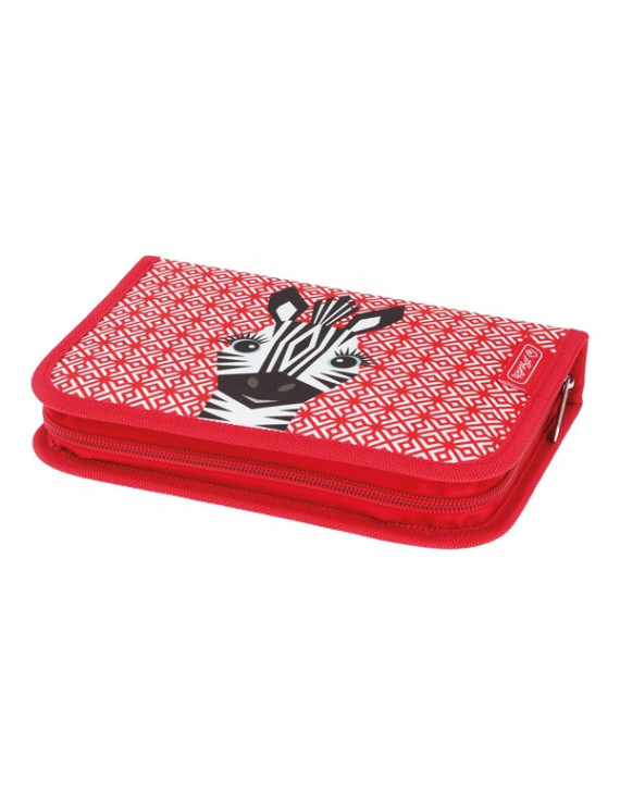 Herlitz Cute Animals Zebra 31 részes 2-klapnis tolltartó