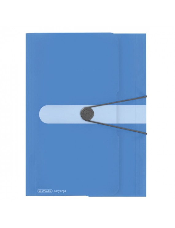 Herlitz Color Blocking A4 PP baltic blue gumis mappa