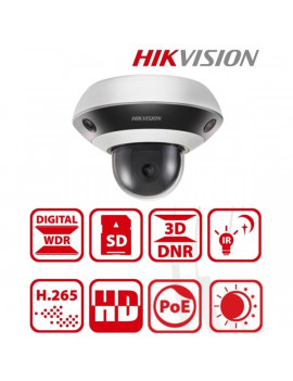 Hikvision DS-2PT3326IZ-DE3 kültéri, 3x2MP(2mm)+2MP PTZ(2,8-12mm), IR10m, IP PanoVu kamera