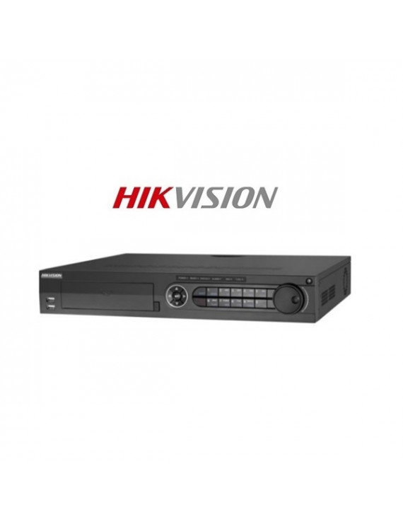 Hikvision DS-7332HQHI-K4 32 csatorna/3MP/2MP(480fps)/1MP(800fps)/H265+/4x Sata/audio HD analóg rögzítő(Turbo DVR)
