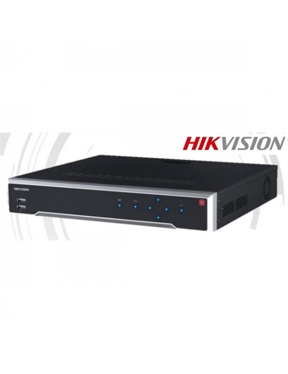 Hikvision DS-7732NI-K4/16P 32 csatorna/H265/256Mbps rögzítés/4x Sata/16x PoE hálózati rögzítő(NVR)