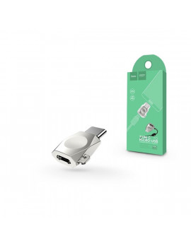 Hoco HOC0086 UA8 micro USB/Type-C ezüst adapter