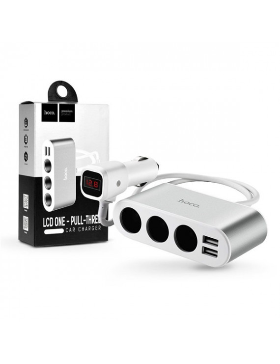 Hoco HOC0144 Z13 5V/2.1A 2xUSB/3x szivargyújtó töltő elosztó