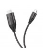 Hoco HOC0298 Type-C-HDMI 2 m-es vezetékkel - UA16 Type-C to HDMI Adapter 4KUltra HD kábel