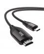 Hoco HOC0298 Type-C-HDMI 2 m-es vezetékkel - UA16 Type-C to HDMI Adapter 4KUltra HD kábel